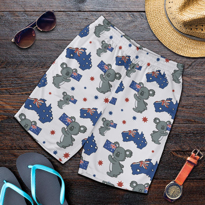 Koala Australia Day Themed Design Mens Shorts-JTAMIGO.COM