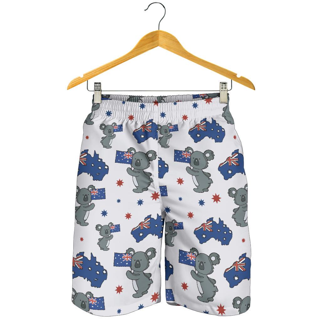 Koala Australia Day Themed Design Mens Shorts-JTAMIGO.COM