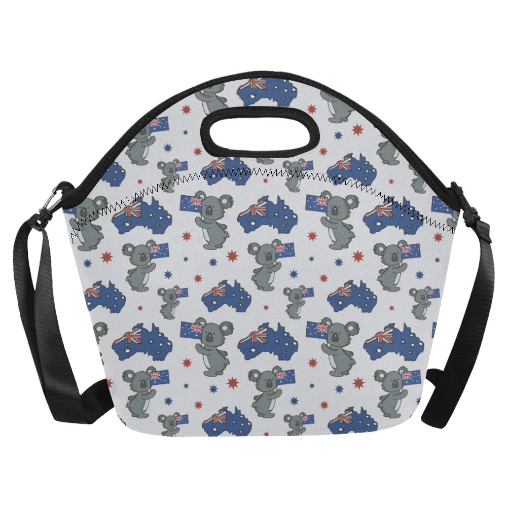Koala Australia Day Themed Design Neoprene Lunch Bag (Model 1669)(Large)-JTAMIGO.COM