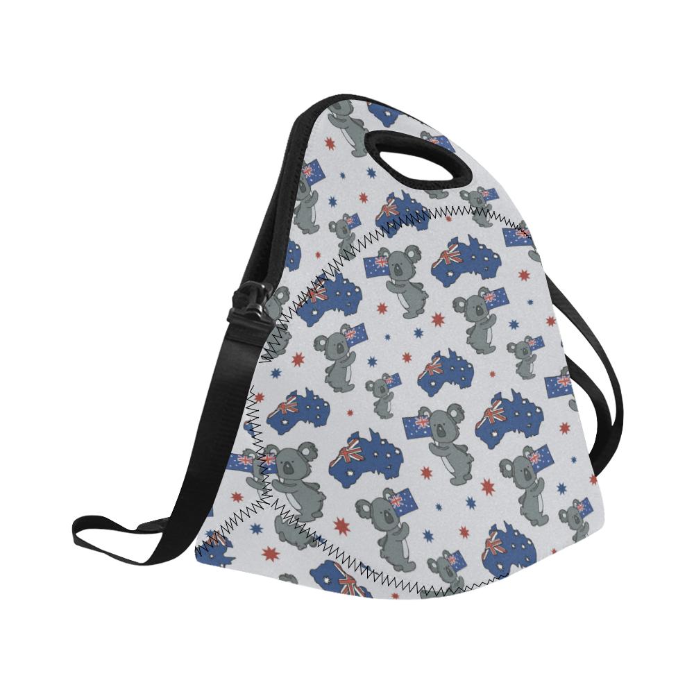 Koala Australia Day Themed Design Neoprene Lunch Bag (Model 1669)(Large)-JTAMIGO.COM
