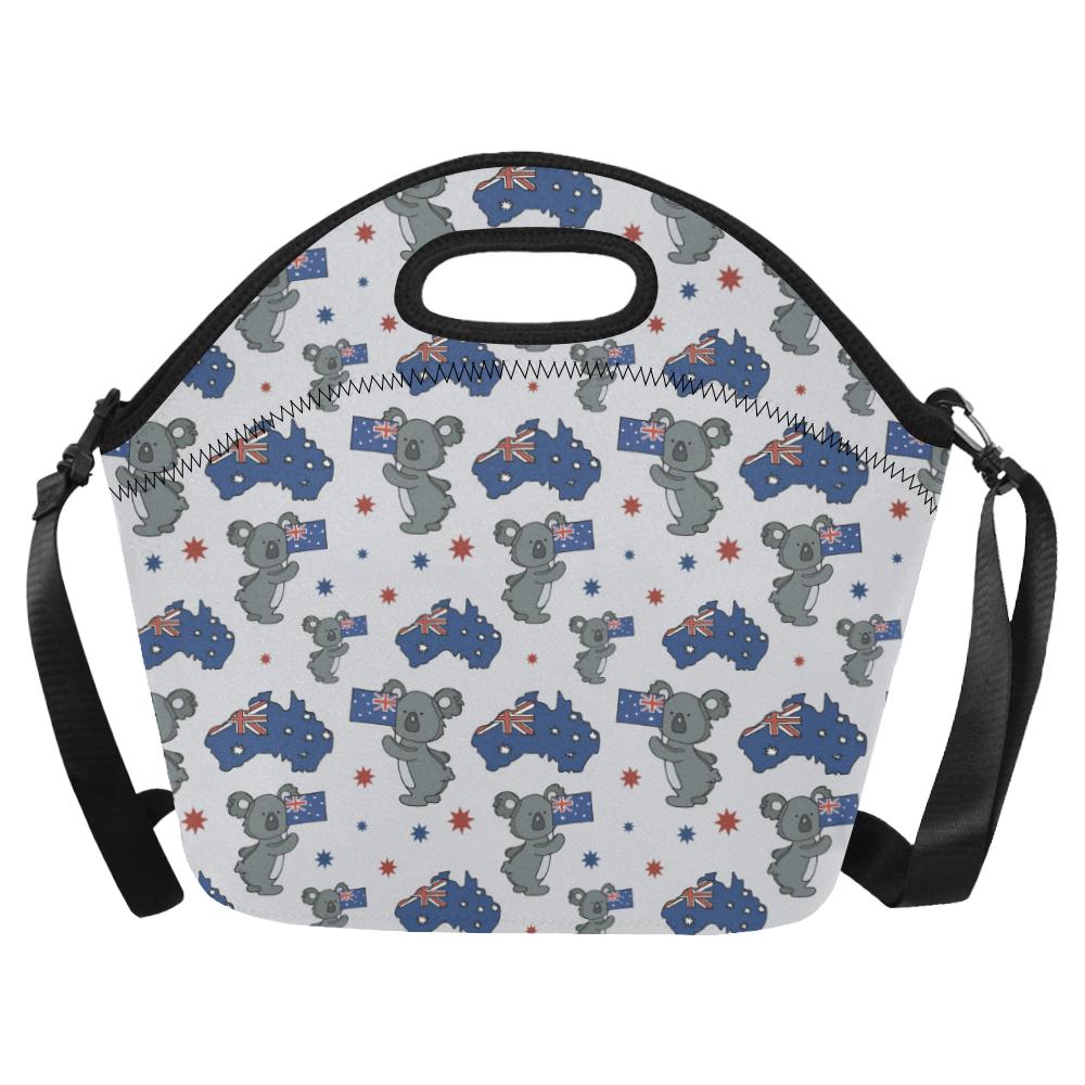Koala Australia Day Themed Design Neoprene Lunch Bag (Model 1669)(Large)-JTAMIGO.COM