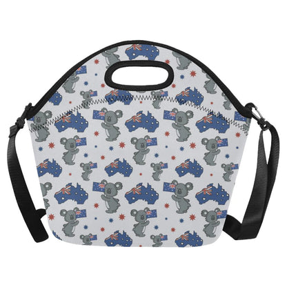Koala Australia Day Themed Design Neoprene Lunch Bag (Model 1669)(Large)-JTAMIGO.COM