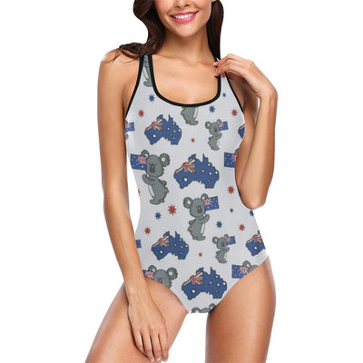 Koala Australia Day Themed Design One Piece Swimsuit-JTAMIGO.COM