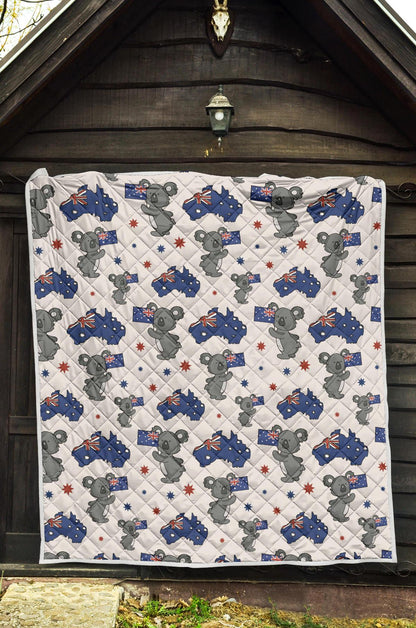 Koala Australia Day Themed Design Premium Quilt-JTAMIGO.COM