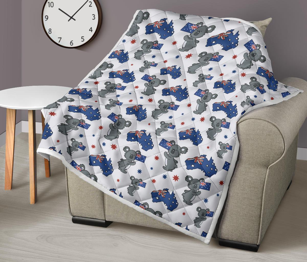Koala Australia Day Themed Design Premium Quilt-JTAMIGO.COM