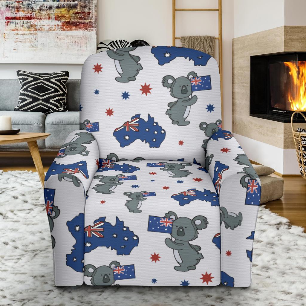 Koala Australia Day Themed Design Single Sofa Slipcover -JTAMIGO.COM