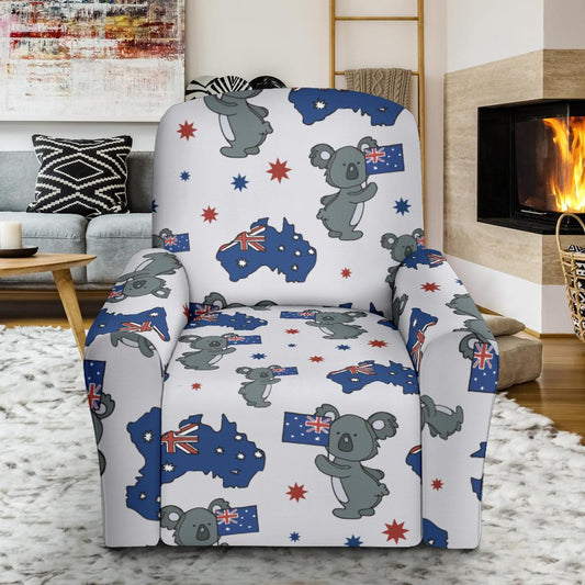 Koala Australia Day Themed Design Single Sofa Slipcover -JTAMIGO.COM