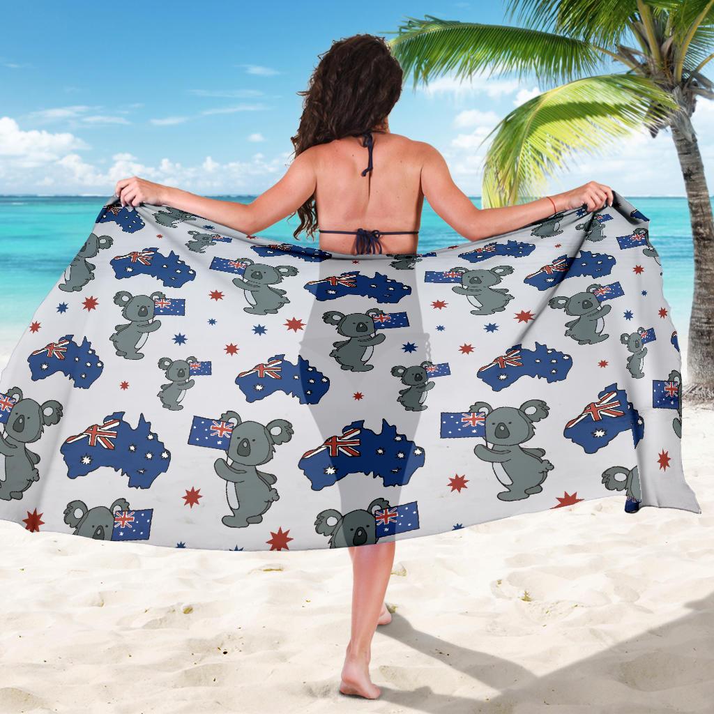 Koala Australia Day Themed Design Sarong Pareo Wrap