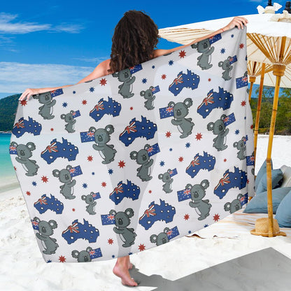 Koala Australia Day Themed Design Sarong Pareo Wrap