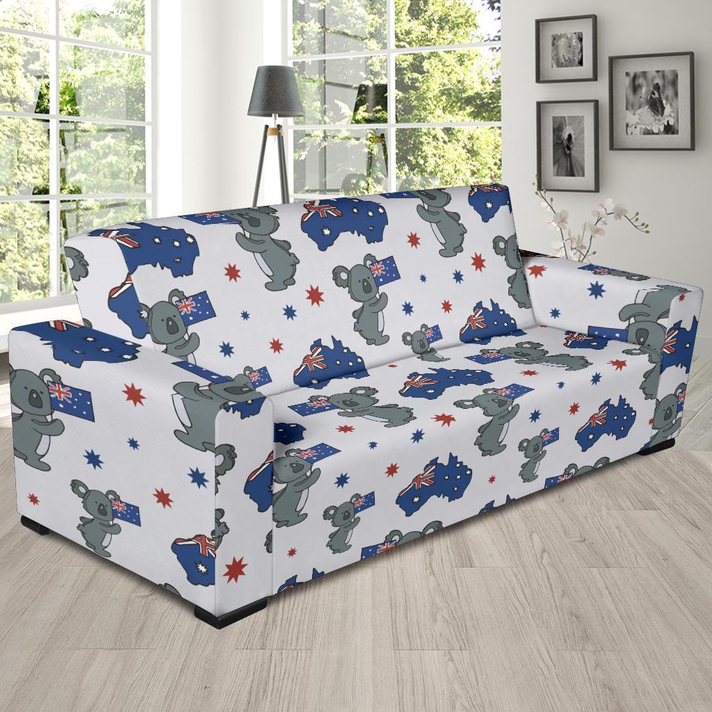 Koala Australia Day Themed Design Sofa Slipcover-JTAMIGO.COM