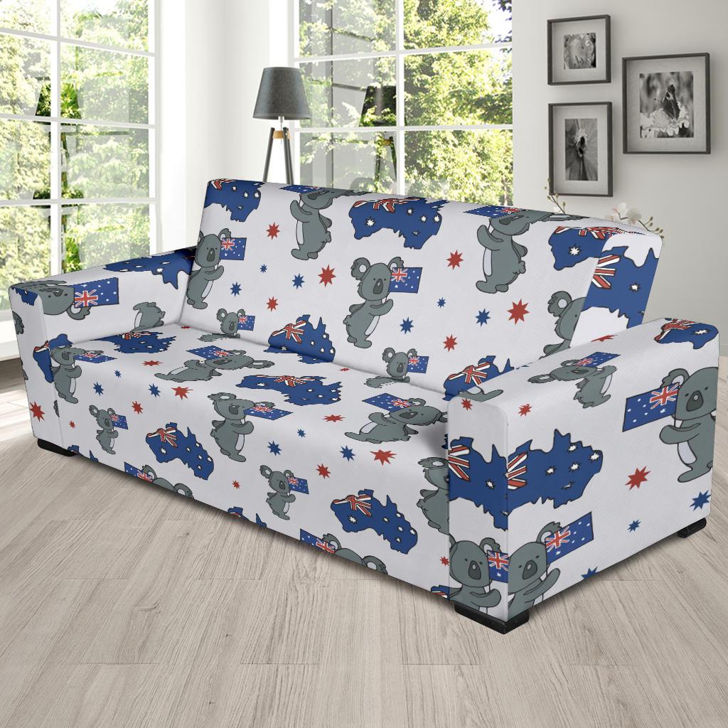 Koala Australia Day Themed Design Sofa Slipcover-JTAMIGO.COM