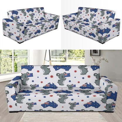 Koala Australia Day Themed Design Sofa Slipcover-JTAMIGO.COM