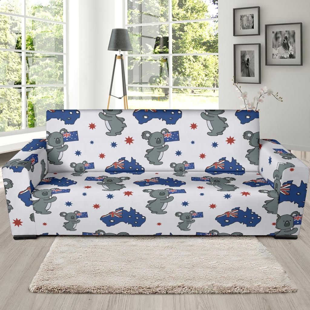 Koala Australia Day Themed Design Sofa Slipcover-JTAMIGO.COM
