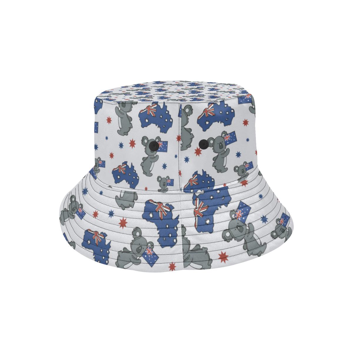 Koala Australia Day Themed Design Unisex Bucket Hat