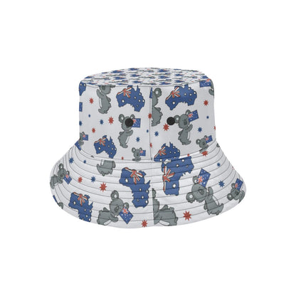 Koala Australia Day Themed Design Unisex Bucket Hat