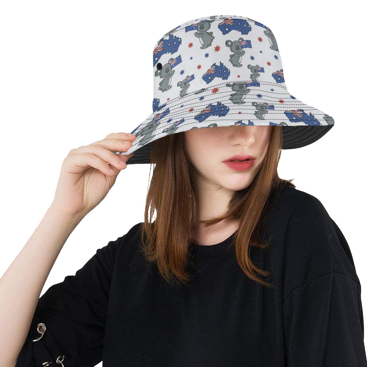 Koala Australia Day Themed Design Unisex Bucket Hat
