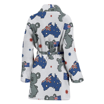Koala Australia Day Themed Design Women Bath Robe-JTAMIGO.COM