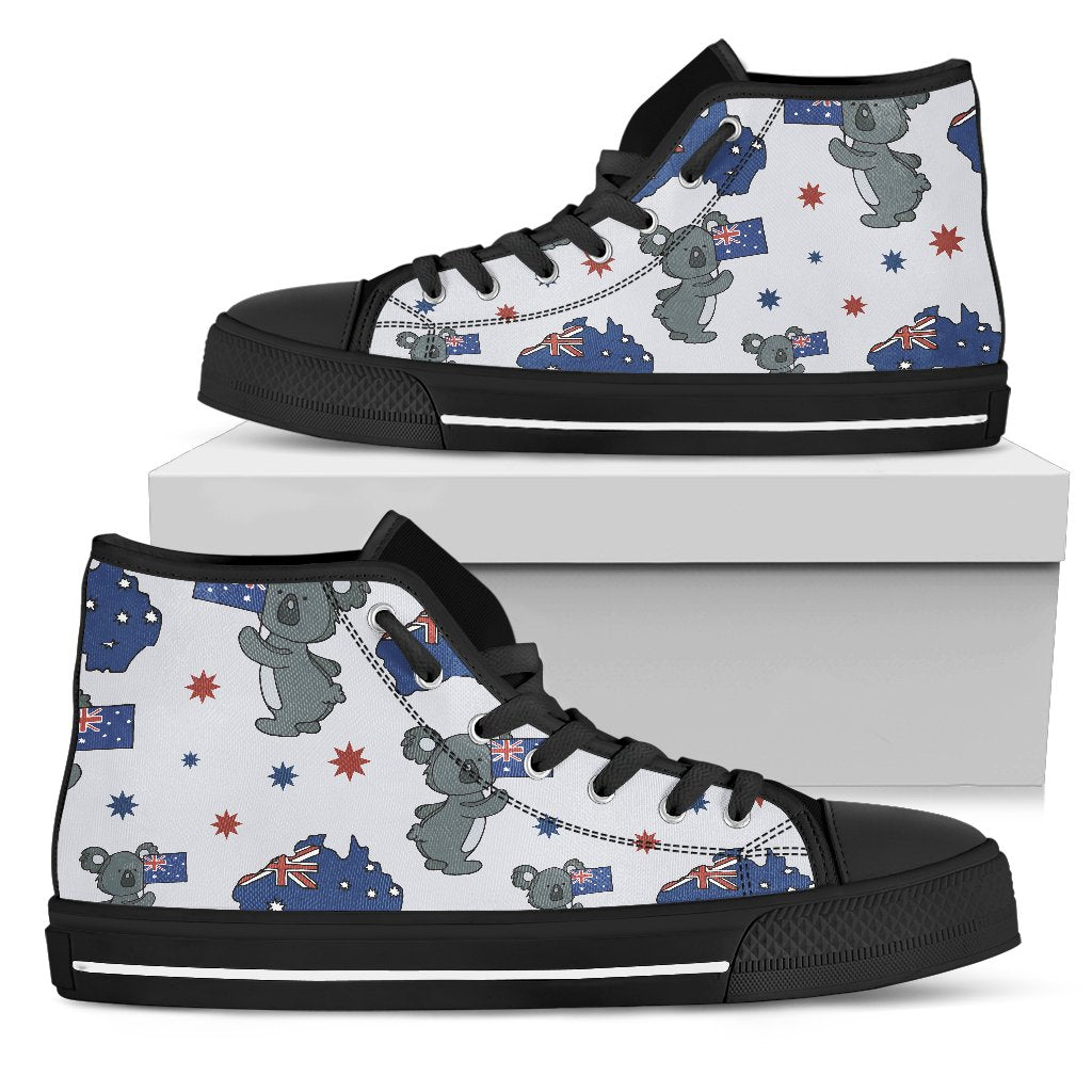 Koala Australia Day Themed Design Women High Top Shoes