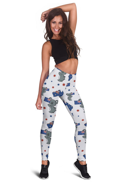 Koala Australia Day Themed Design Women Leggings