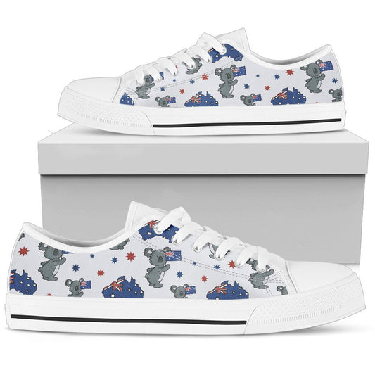 Koala Australia Day Themed Design Women Low Top Shoes