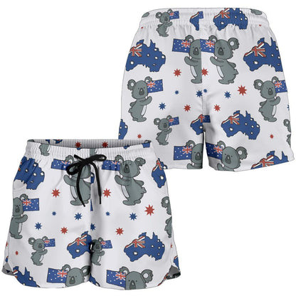 Koala Australia Day Themed Design Women Shorts-JTAMIGO.COM