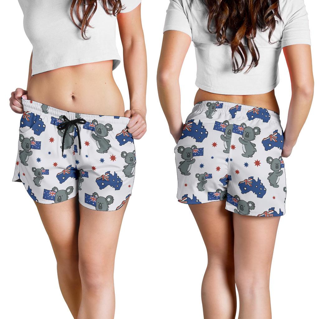 Koala Australia Day Themed Design Women Shorts-JTAMIGO.COM