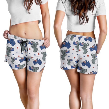 Koala Australia Day Themed Design Women Shorts-JTAMIGO.COM