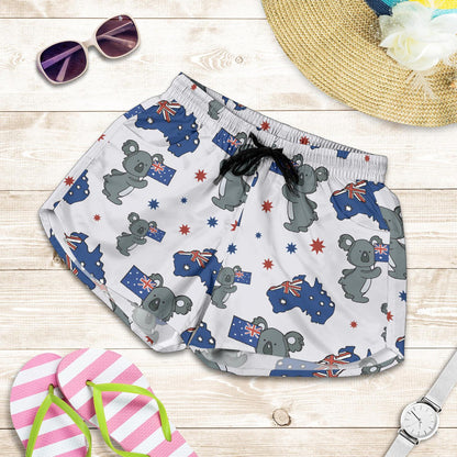 Koala Australia Day Themed Design Women Shorts-JTAMIGO.COM