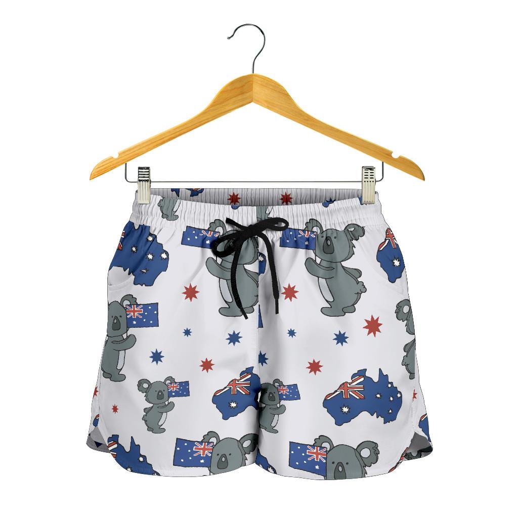 Koala Australia Day Themed Design Women Shorts-JTAMIGO.COM