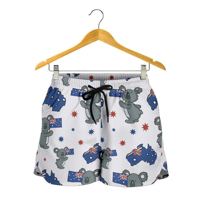 Koala Australia Day Themed Design Women Shorts-JTAMIGO.COM