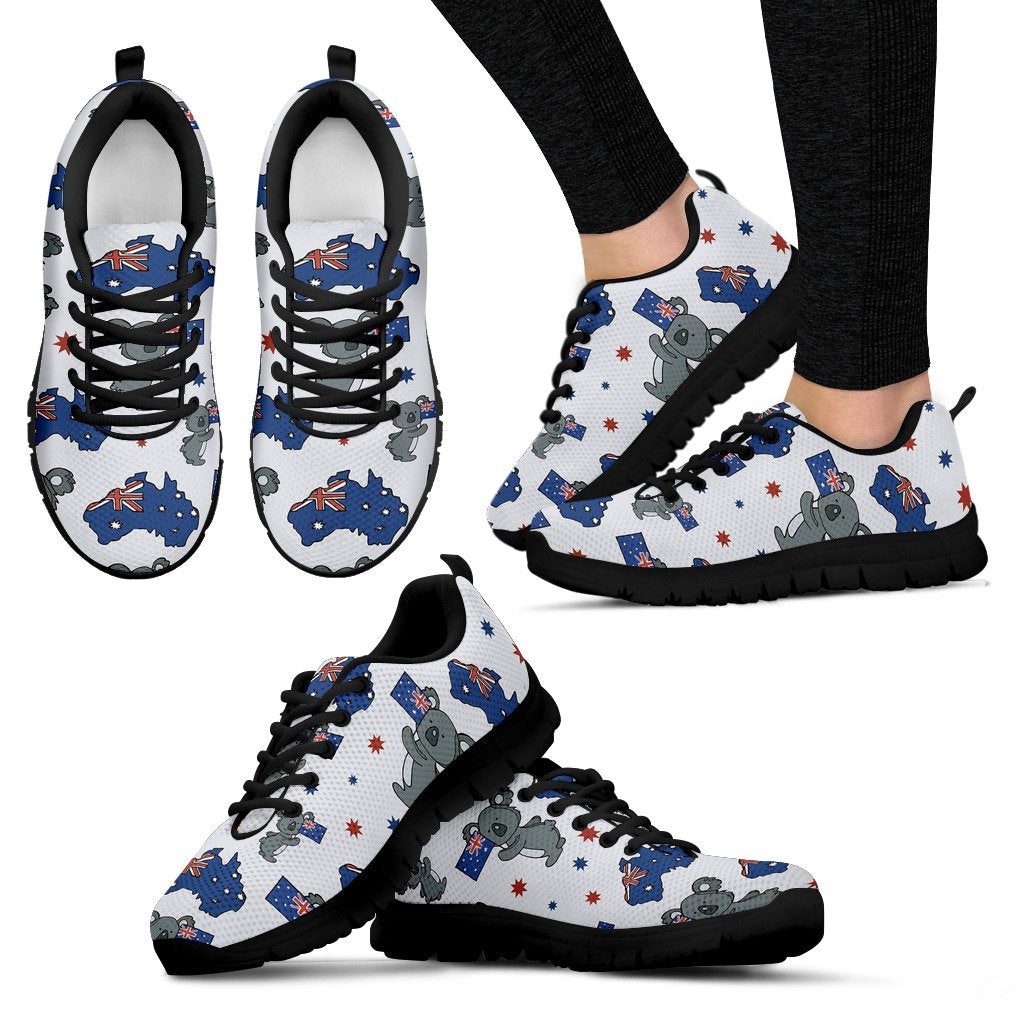 Koala Australia Day Themed Design Women Sneakers Shoes