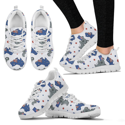 Koala Australia Day Themed Design Women Sneakers Shoes