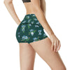 Koala Blue Design Print High Waisted Spandex Shorts-JTAMIGO.COM