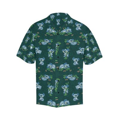 Koala Blue Design Print Men Aloha Hawaiian Shirt