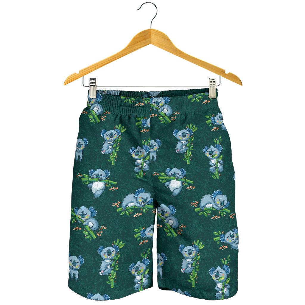 Koala Blue Design Print Mens Shorts-JTAMIGO.COM