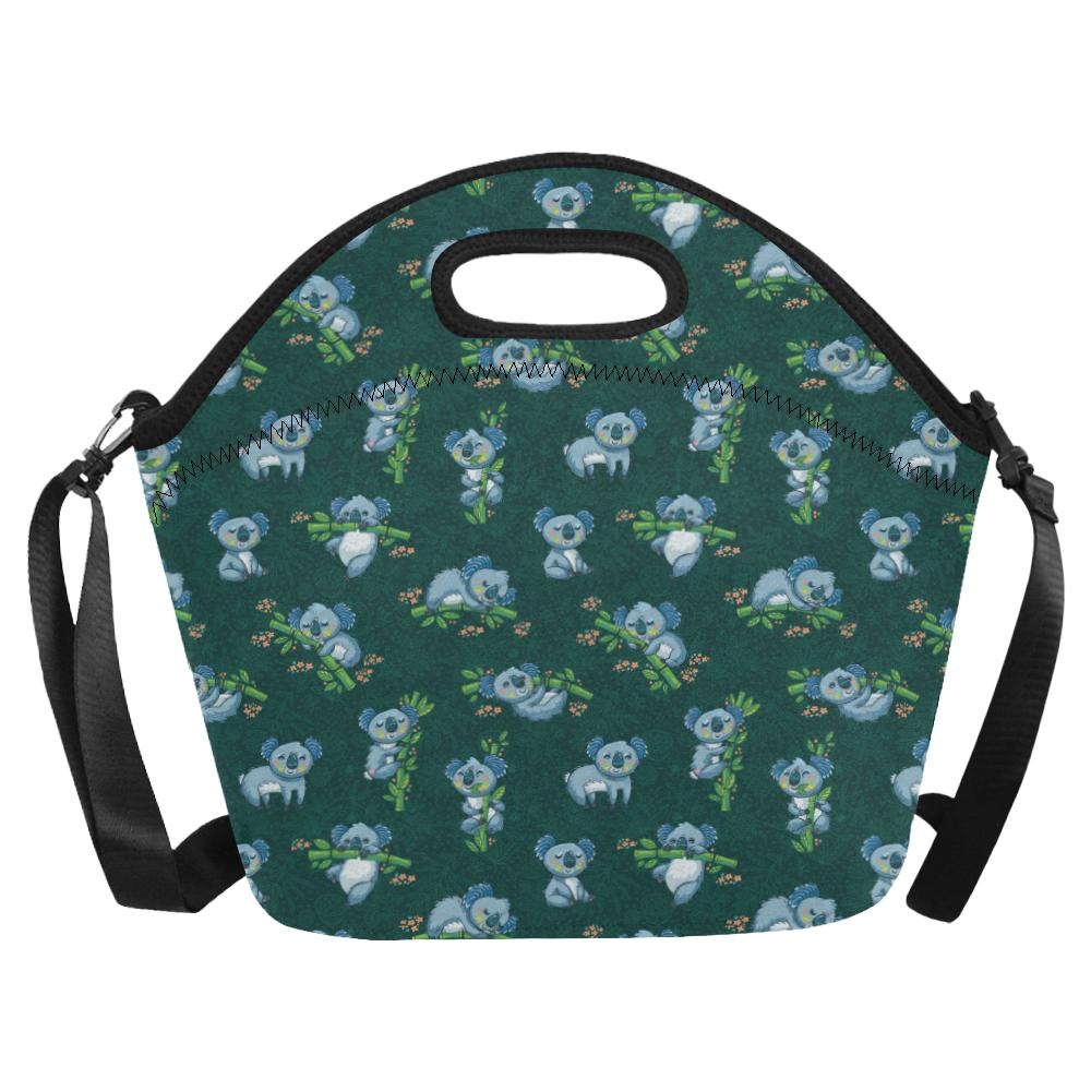 Koala Blue Design Print Neoprene Lunch Bag (Model 1669)(Large)-JTAMIGO.COM
