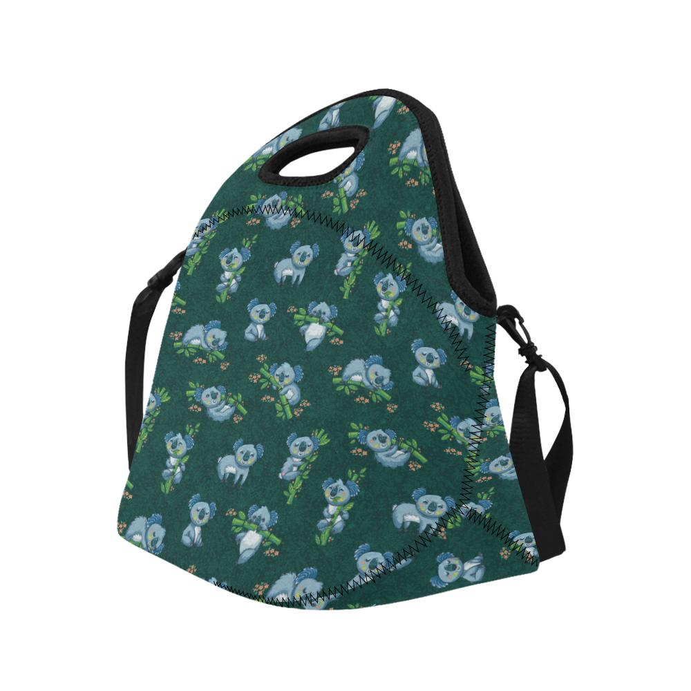 Koala Blue Design Print Neoprene Lunch Bag (Model 1669)(Large)-JTAMIGO.COM