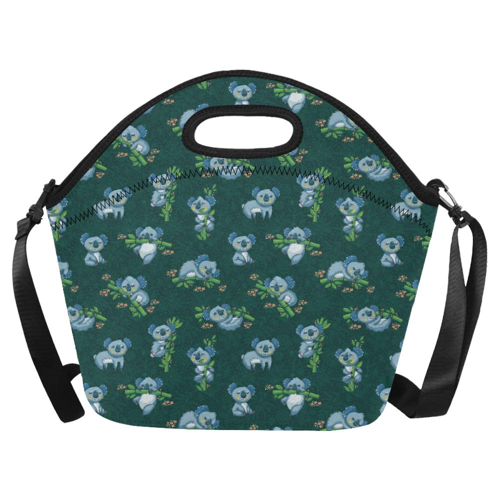 Koala Blue Design Print Neoprene Lunch Bag (Model 1669)(Large)-JTAMIGO.COM
