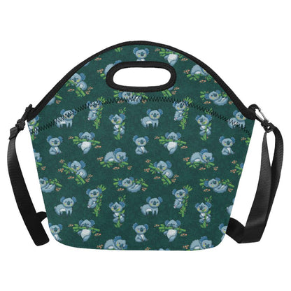 Koala Blue Design Print Neoprene Lunch Bag (Model 1669)(Large)-JTAMIGO.COM