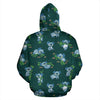 Koala Blue Design Print Pullover Hoodie