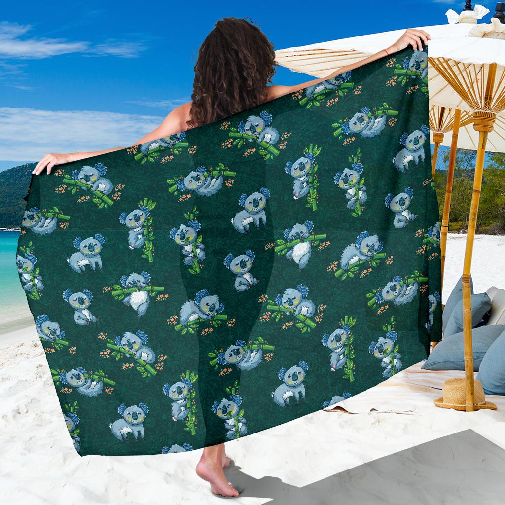 Koala Blue Design Print Sarong Pareo Wrap