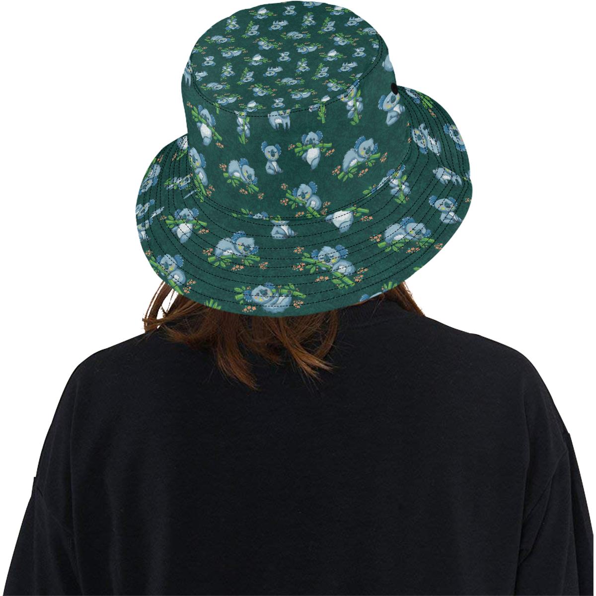 Koala Blue Design Print Unisex Bucket Hat
