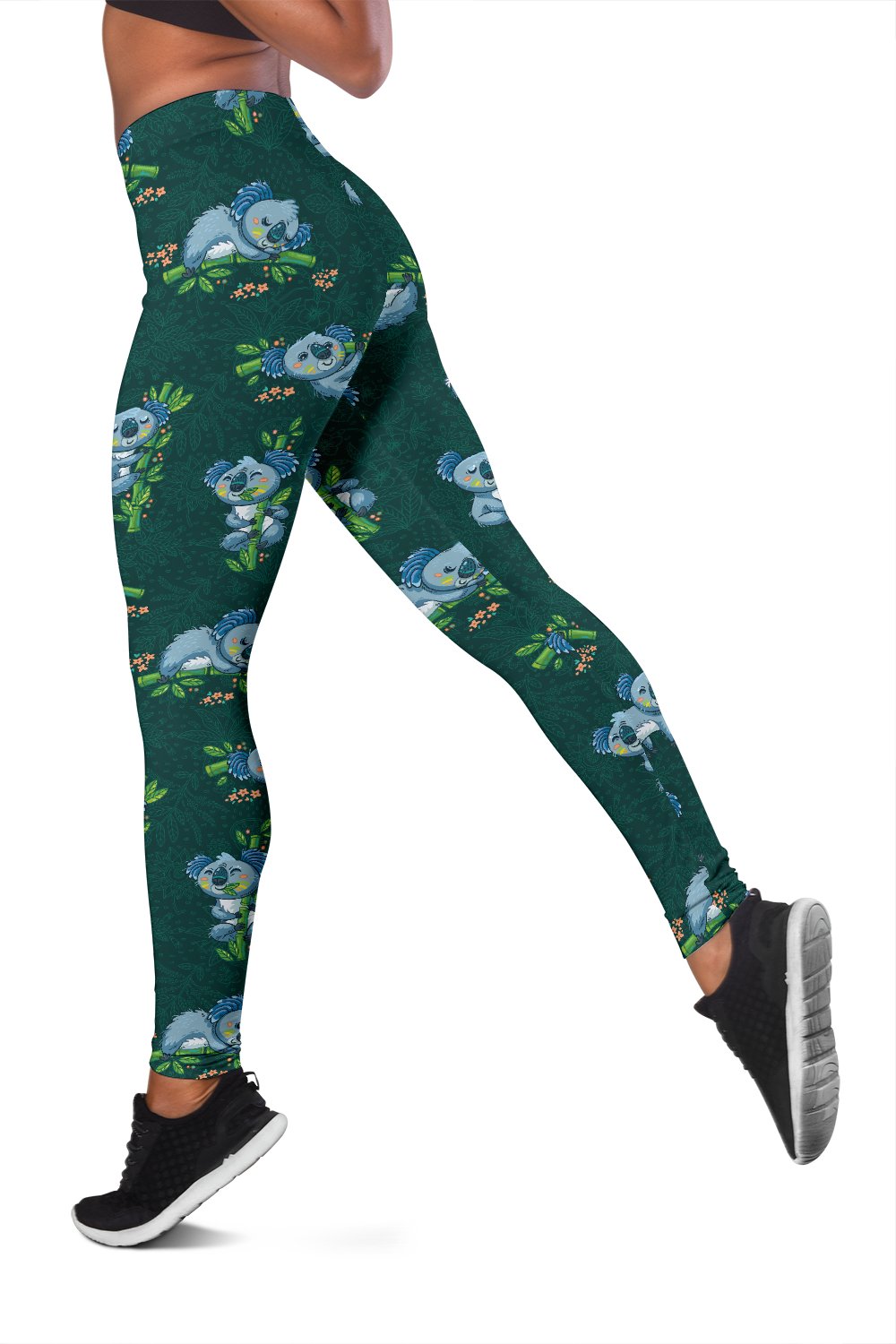 Koala Blue Design Print Women Leggings