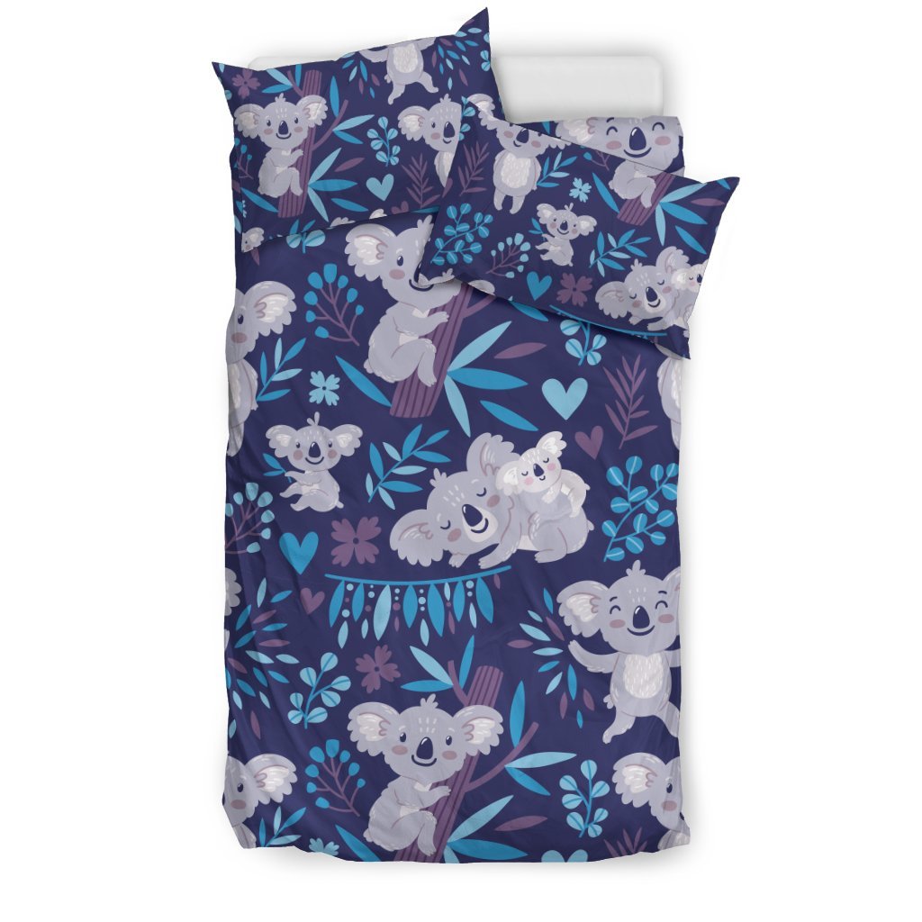 Koala Cute Themed Design Print Duvet Cover Bedding Set