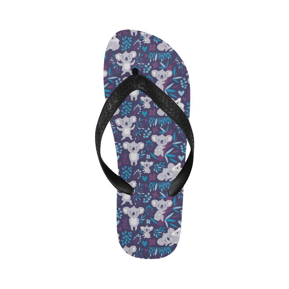 Koala Cute Themed Design Print Flip Flops-JTAMIGO.COM