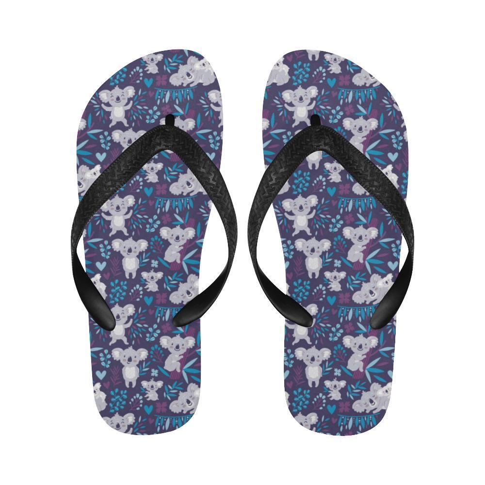 Koala Cute Themed Design Print Flip Flops-JTAMIGO.COM