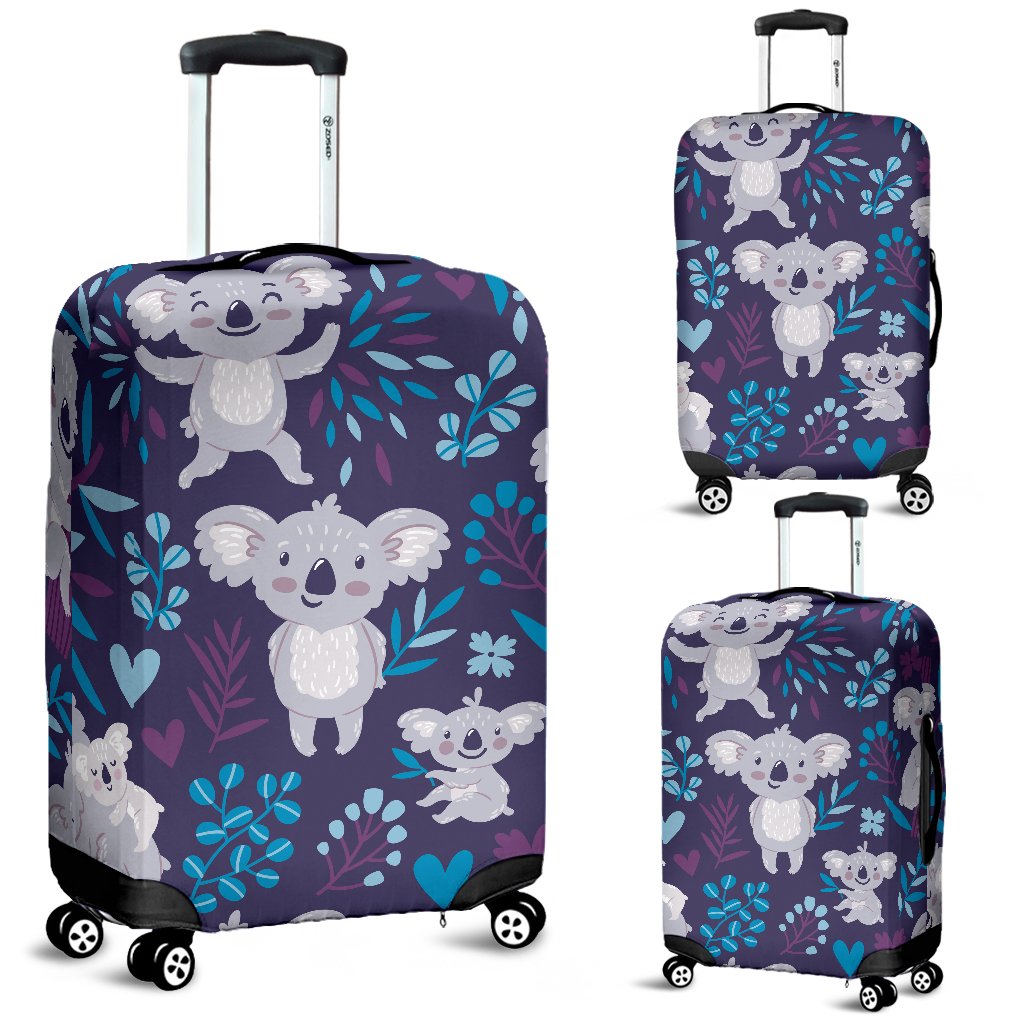 Koala Cute Themed Design Print Luggage Cover Protector