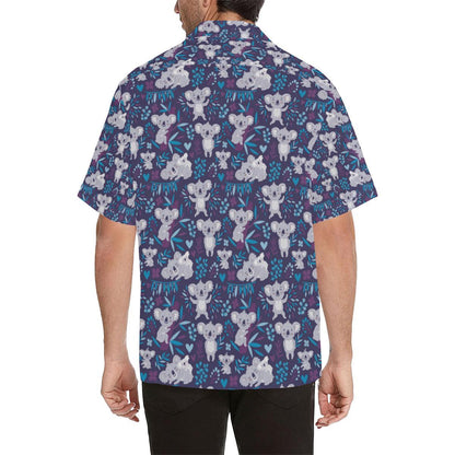 Koala Cute Themed Design Print Men Aloha Hawaiian Shirt