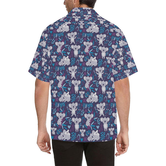 Koala Cute Themed Design Print Men Aloha Hawaiian Shirt