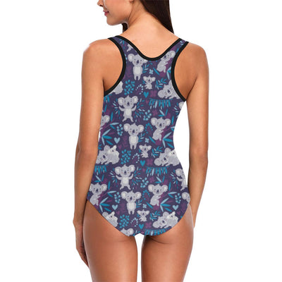 Koala Cute Themed Design Print One Piece Swimsuit-JTAMIGO.COM